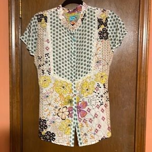 Johnny Was silk blouse